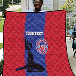 Custom Afro Haiti Football Quilt Nou fe - Pou Ayiti - Pou Drapo a - Pou peyi a - African Pride