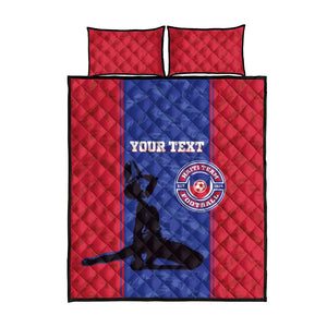 Custom Afro Haiti Football Quilt Bed Set Nou fe - Pou Ayiti - Pou Drapo a - Pou peyi a - African Pride