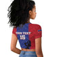 Custom Afro Haiti Football Raglan Cropped T shirt Nou fe - Pou Ayiti - Pou Drapo a - Pou peyi a - African Pride