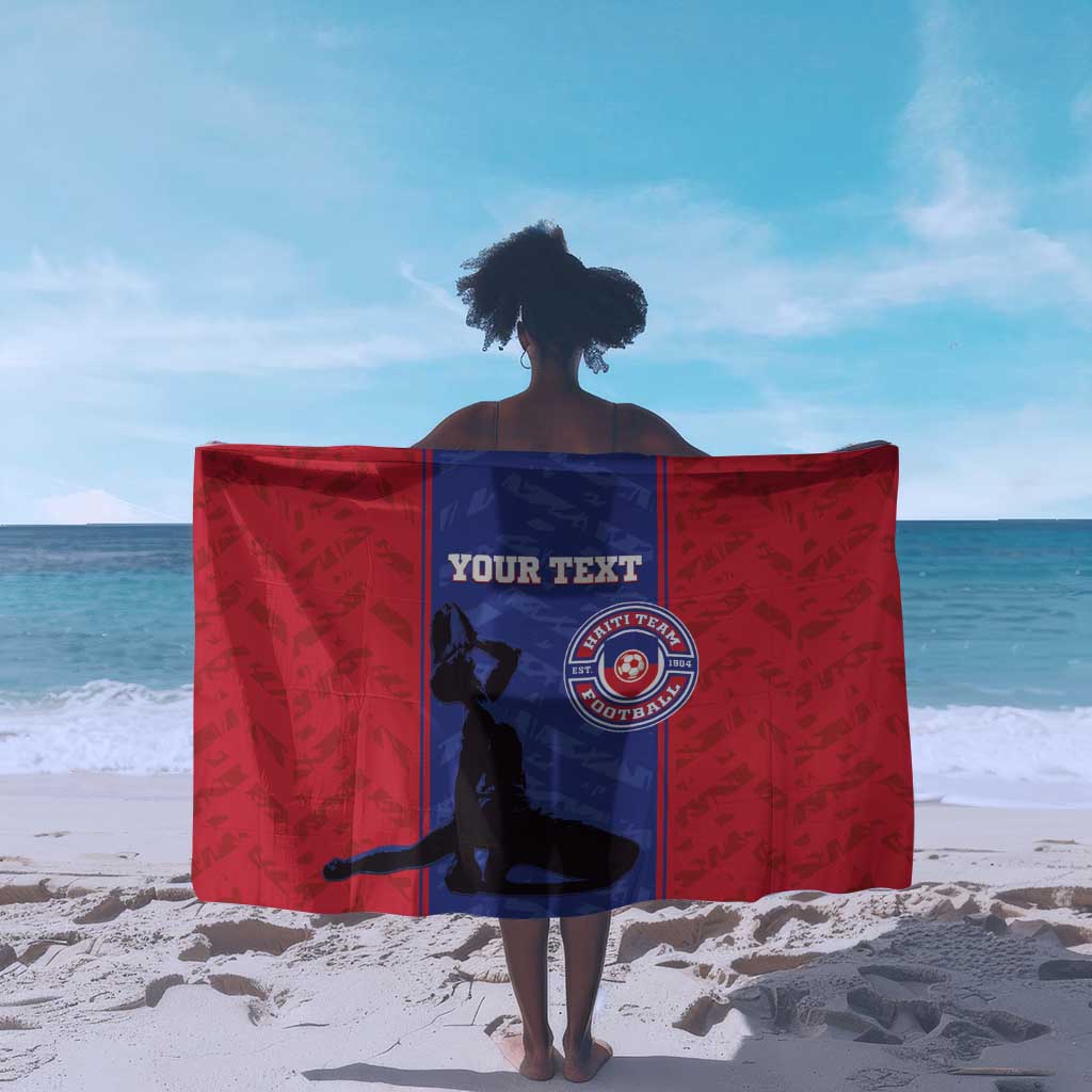 Custom Afro Haiti Football Sarong Nou fe - Pou Ayiti - Pou Drapo a - Pou peyi a - African Pride