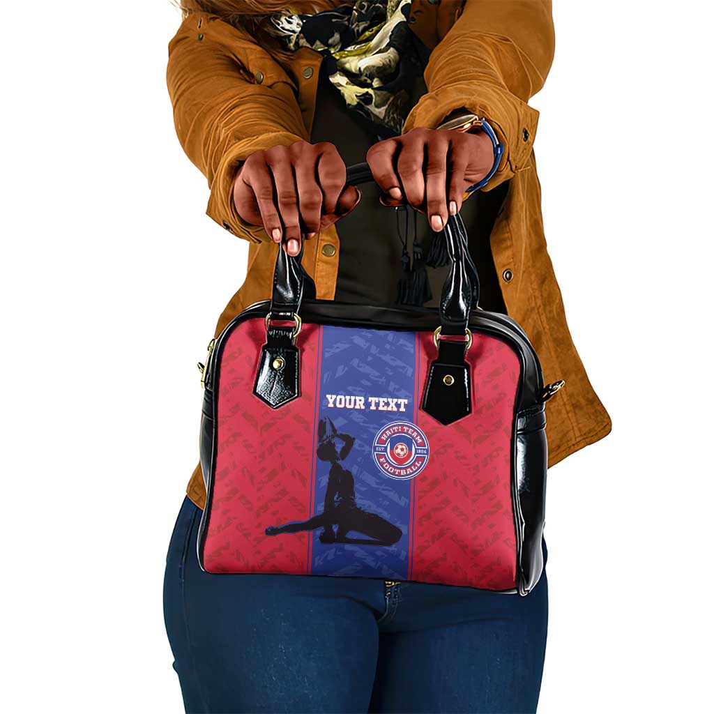 Custom Afro Haiti Football Shoulder Handbag Nou fe - Pou Ayiti - Pou Drapo a - Pou peyi a - African Pride