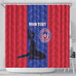 Custom Afro Haiti Football Shower Curtain Nou fe - Pou Ayiti - Pou Drapo a - Pou peyi a - African Pride