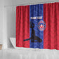 Custom Afro Haiti Football Shower Curtain Nou fe - Pou Ayiti - Pou Drapo a - Pou peyi a - African Pride
