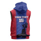Custom Afro Haiti Football Sleeveless Hoodie Nou fe - Pou Ayiti - Pou Drapo a - Pou peyi a - African Pride