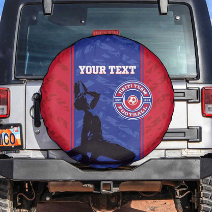 Custom Afro Haiti Football Spare Tire Cover Nou fe - Pou Ayiti - Pou Drapo a - Pou peyi a - African Pride