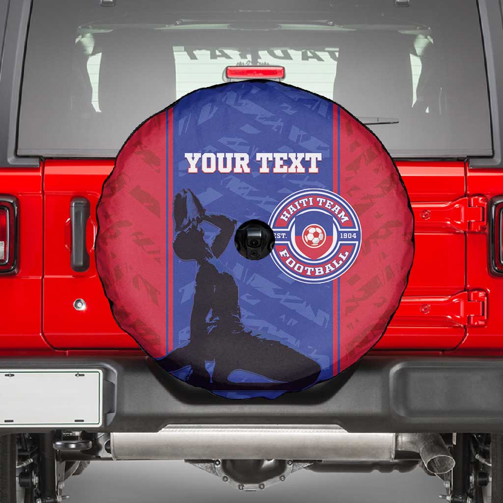 Custom Afro Haiti Football Spare Tire Cover Nou fe - Pou Ayiti - Pou Drapo a - Pou peyi a - African Pride