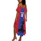Custom Afro Haiti Football Summer Maxi Dress Nou fe - Pou Ayiti - Pou Drapo a - Pou peyi a - African Pride