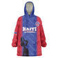 Custom Afro Haiti Football Wearable Blanket Hoodie Nou fe - Pou Ayiti - Pou Drapo a - Pou peyi a - African Pride