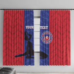 Custom Afro Haiti Football Window Curtain Nou fe - Pou Ayiti - Pou Drapo a - Pou peyi a - African Pride