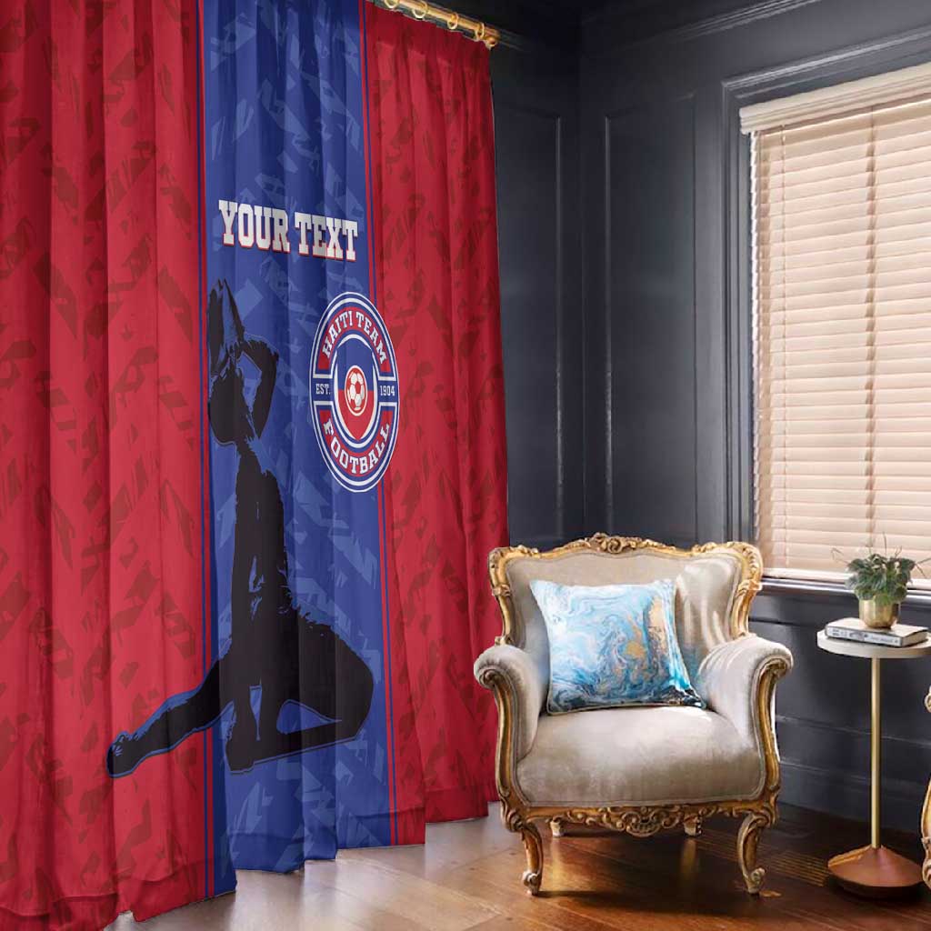 Custom Afro Haiti Football Window Curtain Nou fe - Pou Ayiti - Pou Drapo a - Pou peyi a - African Pride