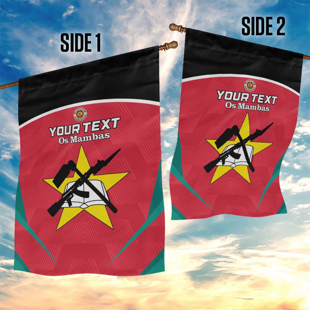 Afro Mozambique Football Custom Garden Flag Go Os Mambas
