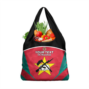 Afro Mozambique Football Custom Grocery Bag Go Os Mambas
