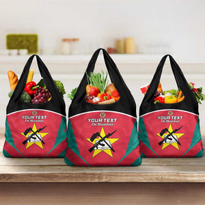 Afro Mozambique Football Custom Grocery Bag Go Os Mambas