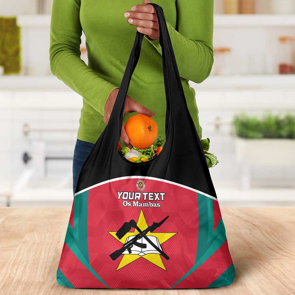 Afro Mozambique Football Custom Grocery Bag Go Os Mambas