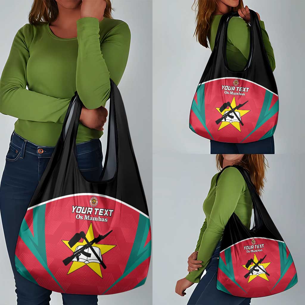 Afro Mozambique Football Custom Grocery Bag Go Os Mambas