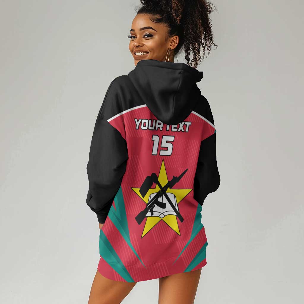 Afro Mozambique Football Custom Hoodie Dress Go Os Mambas