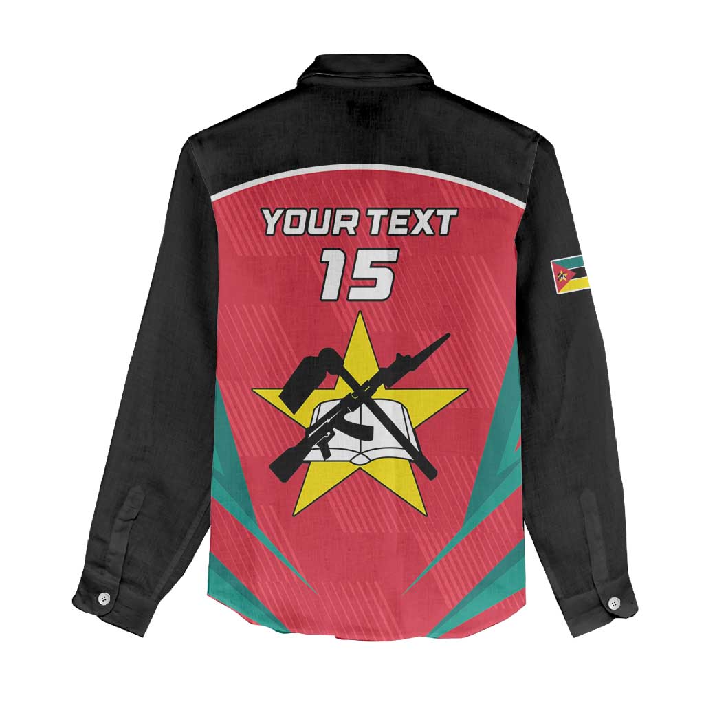 Afro Mozambique Football Custom Women Casual Shirt Go Os Mambas LT15