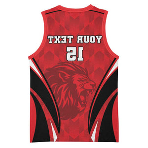 Afro Libya Football Custom Basketball Jersey Barbary Lion - Sporty Style - African Pride
