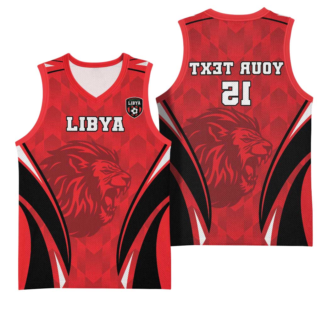 Afro Libya Football Custom Basketball Jersey Barbary Lion - Sporty Style - African Pride