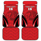 Afro Libya Football Custom Car Mats Barbary Lion - Sporty Style