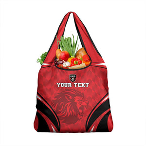 Afro Libya Football Custom Grocery Bag Barbary Lion - Sporty Style