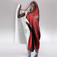 Afro Libya Football Custom Hooded Blanket Barbary Lion - Sporty Style