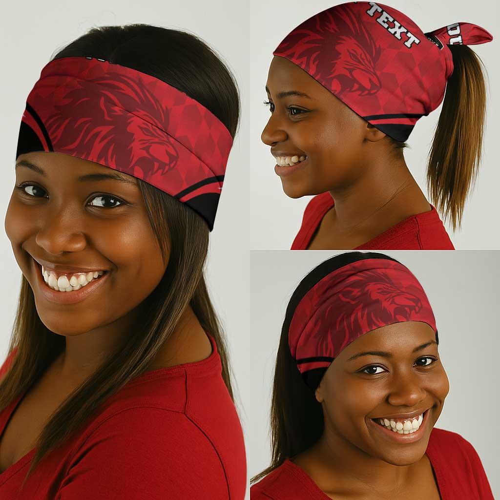 Afro Libya Football Custom Neck Gaiter Barbary Lion - Sporty Style LT15