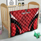 Afro Libya Football Custom Quilt Barbary Lion - Sporty Style