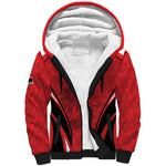 Afro Libya Football Custom Sherpa Hoodie Barbary Lion - Sporty Style