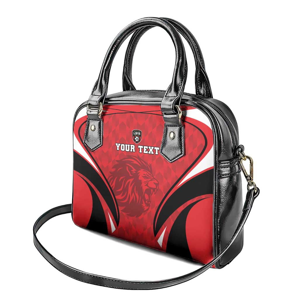 Afro Libya Football Custom Shoulder Handbag Barbary Lion - Sporty Style