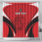 Afro Libya Football Custom Shower Curtain Barbary Lion - Sporty Style