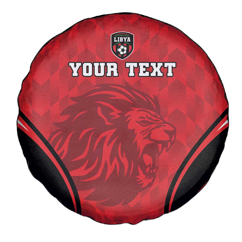 Afro Libya Football Custom Spare Tire Cover Barbary Lion - Sporty Style