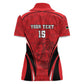 Afro Libya Football Custom Women Polo Shirt Barbary Lion - Sporty Style