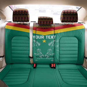 Custom Cameroun Football Back Car Seat Cover Allez Les Lions Indomptables