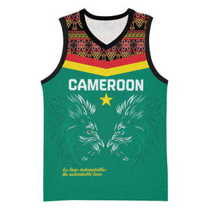 Custom Cameroun Football Basketball Jersey Allez Les Lions Indomptables - African Pride