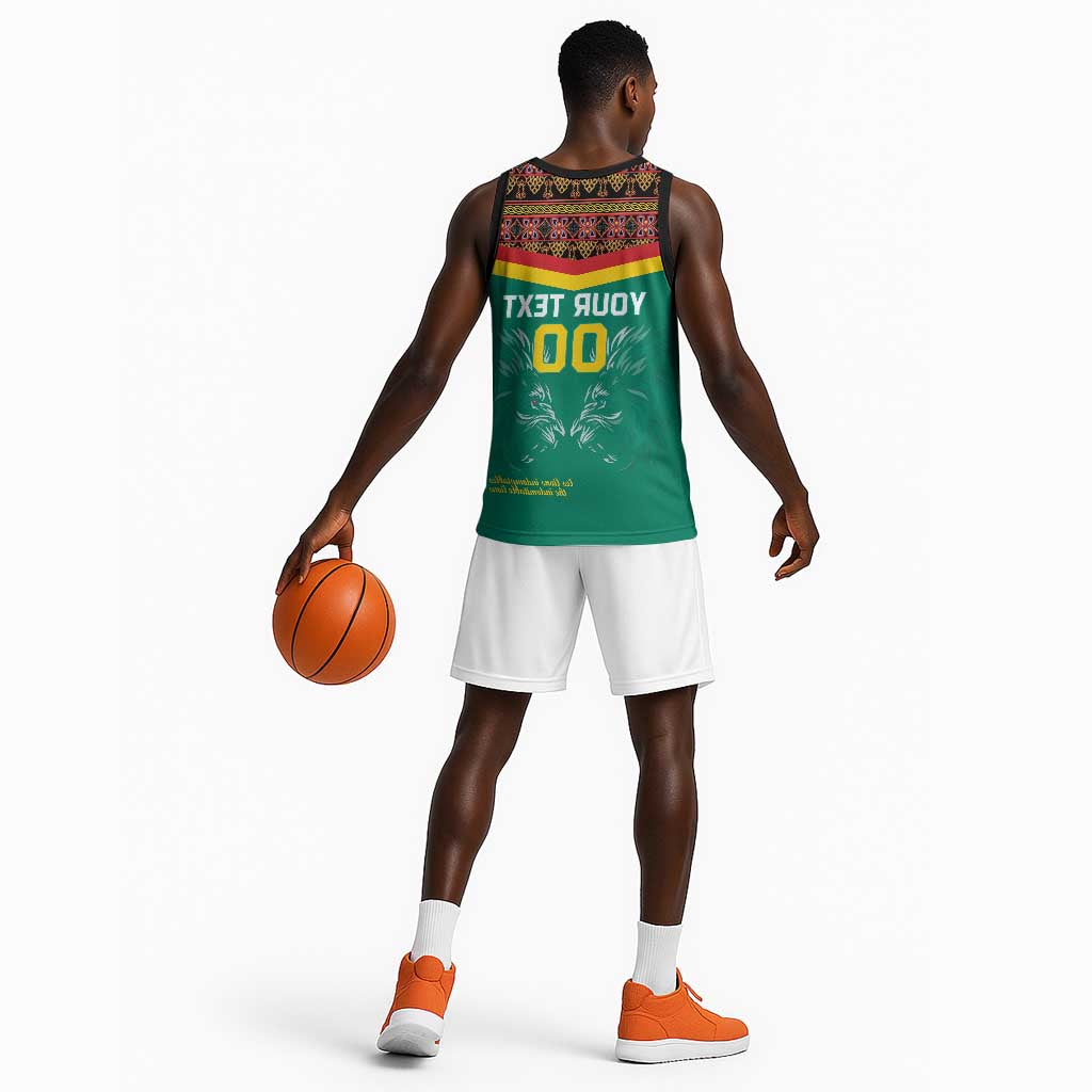 Custom Cameroun Football Basketball Jersey Allez Les Lions Indomptables - African Pride