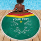 Custom Cameroun Football Beach Blanket Allez Les Lions Indomptables