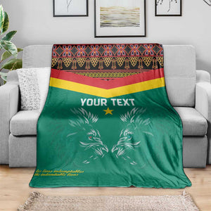 Custom Cameroun Football Blanket Allez Les Lions Indomptables