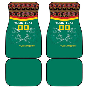 Custom Cameroun Football Car Mats Allez Les Lions Indomptables