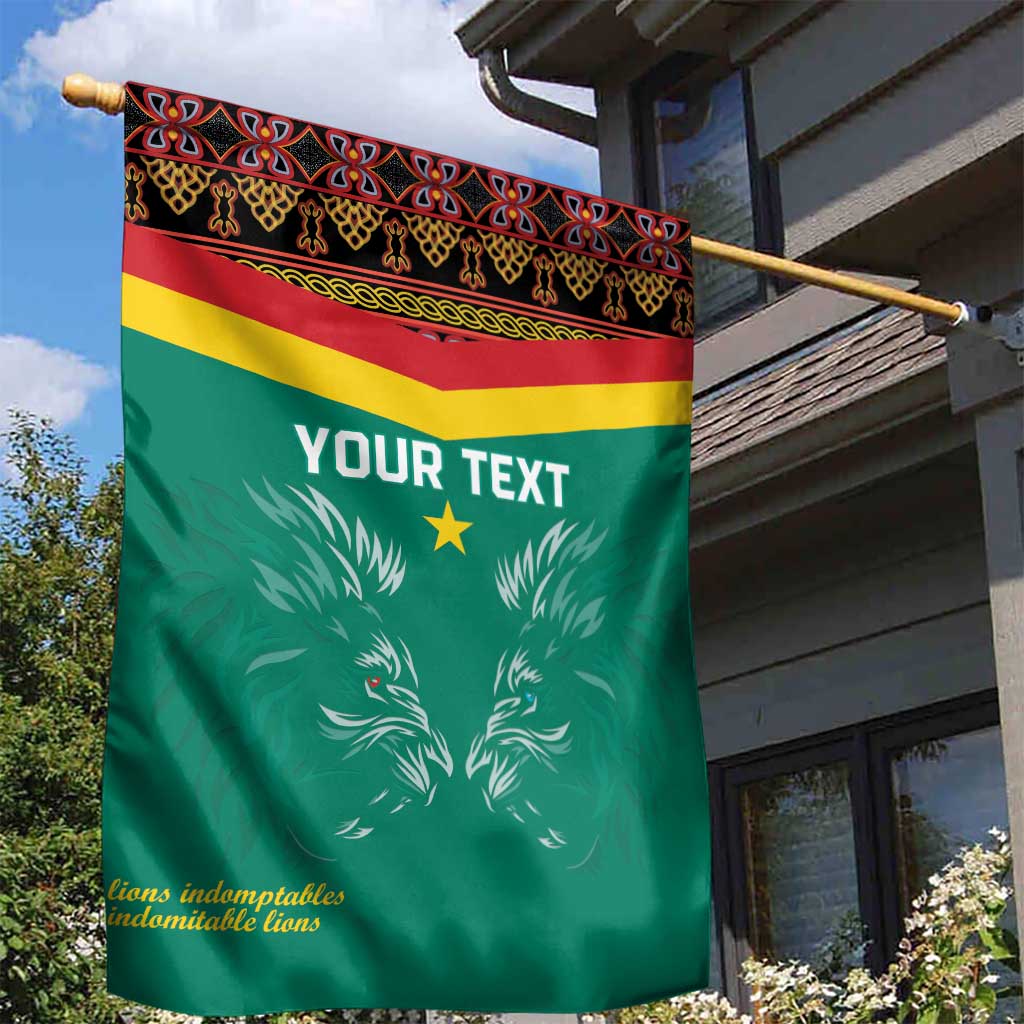 Custom Cameroun Football Garden Flag Allez Les Lions Indomptables