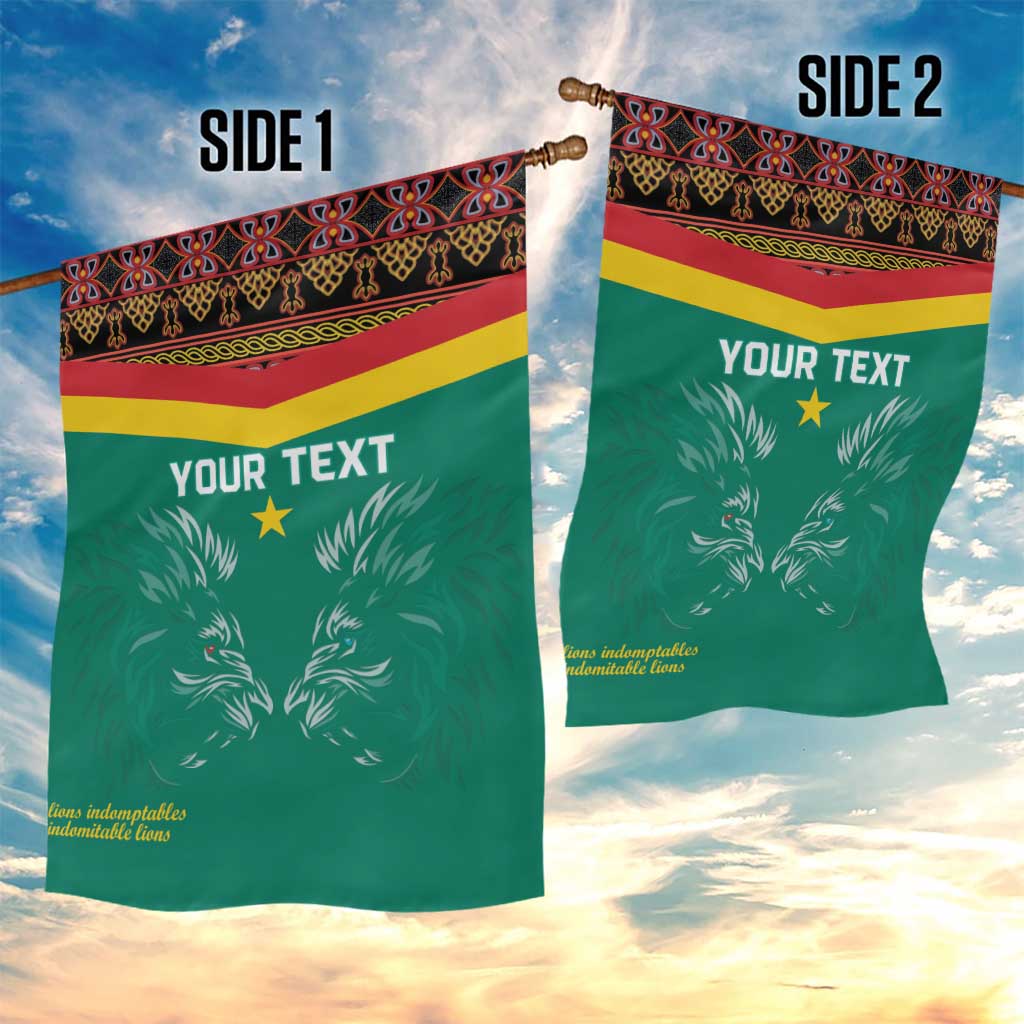 Custom Cameroun Football Garden Flag Allez Les Lions Indomptables