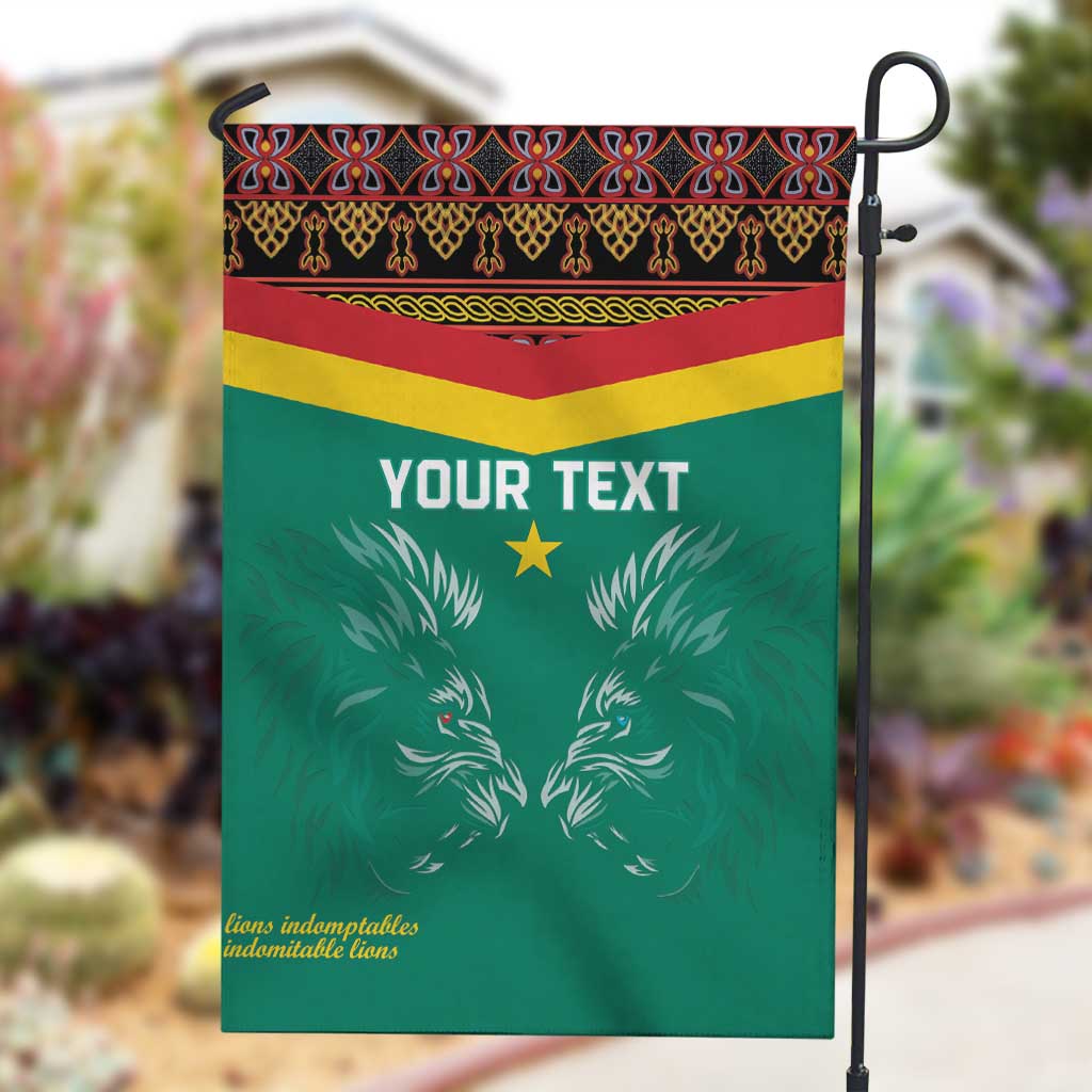 Custom Cameroun Football Garden Flag Allez Les Lions Indomptables