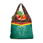 Custom Cameroun Football Grocery Bag Allez Les Lions Indomptables