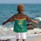 Custom Cameroun Football Kid Hawaiian Shirt Allez Les Lions Indomptables