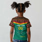 Custom Cameroun Football Kid T shirt Allez Les Lions Indomptables