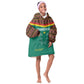 Custom Cameroun Football Kid Wearable Blanket Hoodie Allez Les Lions Indomptables