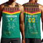 Custom Cameroun Football Men Tank Top Allez Les Lions Indomptables