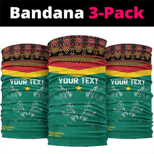 Custom Cameroun Football Neck Gaiter Allez Les Lions Indomptables LT15