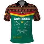 Custom Cameroun Football Polo Shirt Allez Les Lions Indomptables