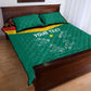 Custom Cameroun Football Quilt Bed Set Allez Les Lions Indomptables